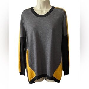 ROSANNA PELLEGRINI Trend Sweater 100 % Merino Wool Size Medium US Made in Italy